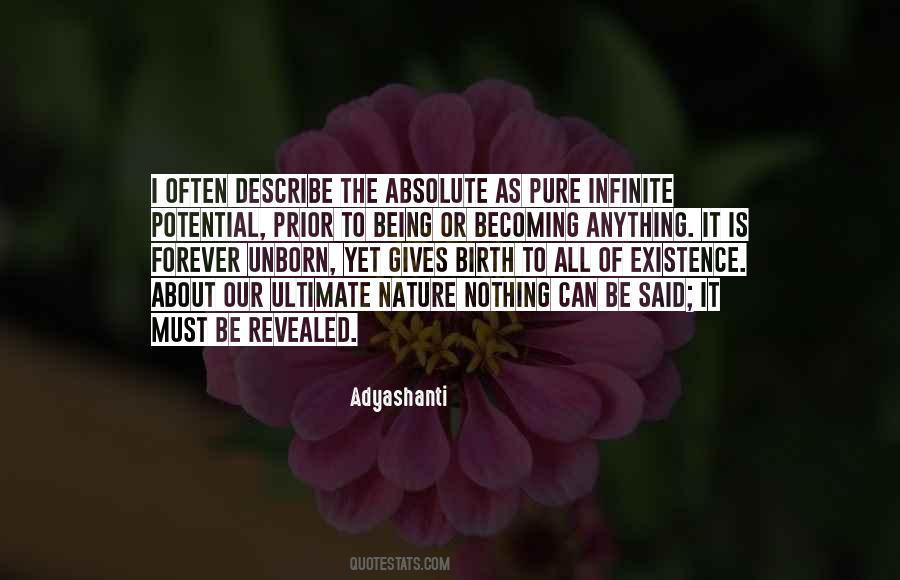 Quotes About Being Infinite #1011440