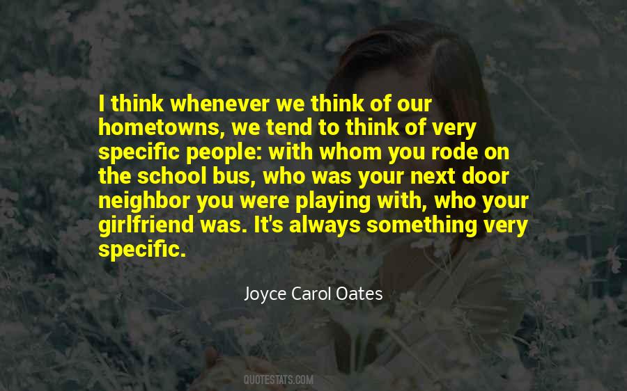 Quotes About Hometowns #435377