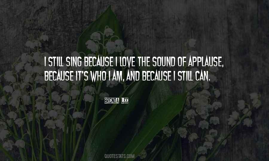 Quotes About Applause #1666095