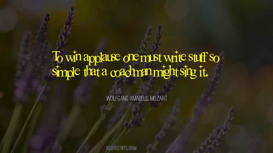 Quotes About Applause #935040