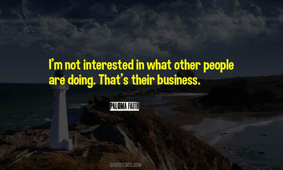 Quotes About People's Business #143608