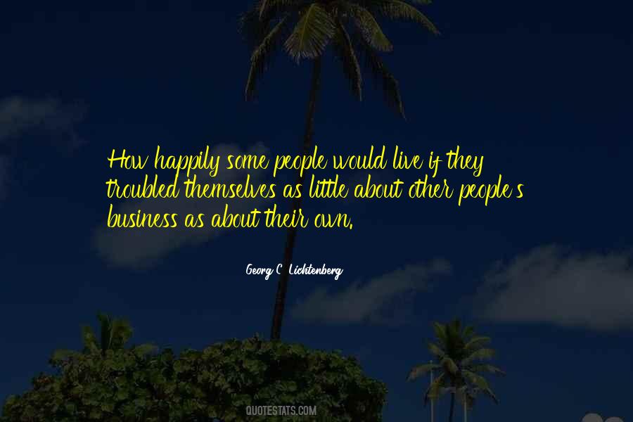 Quotes About People's Business #3168