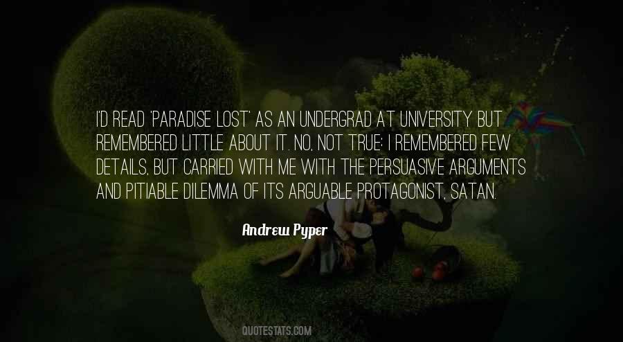 Quotes About Paradise Lost #1603106