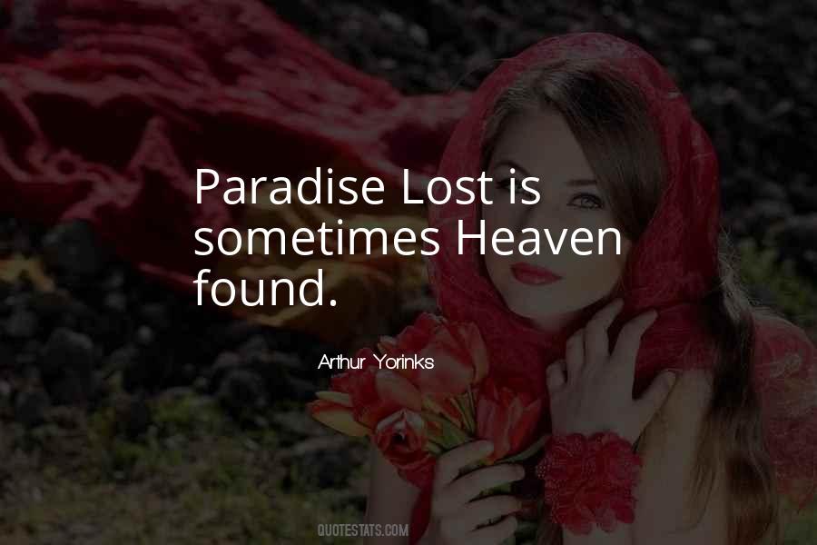 Quotes About Paradise Lost #384506