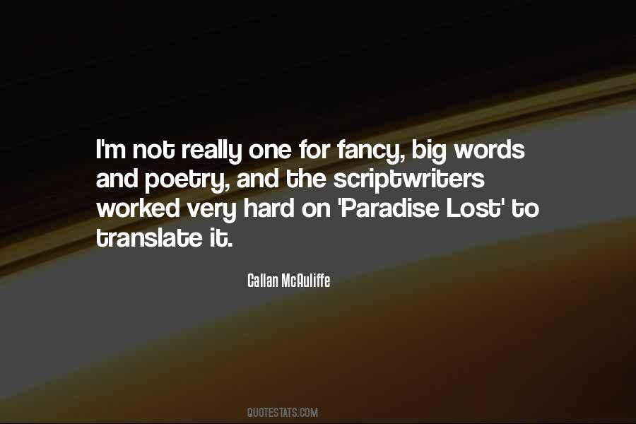 Quotes About Paradise Lost #438608