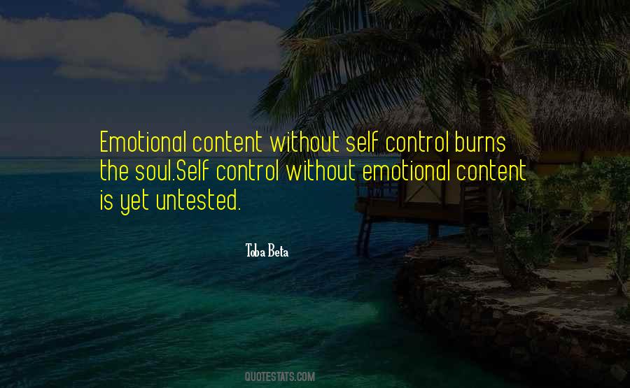 Quotes About Emotional Control #643609