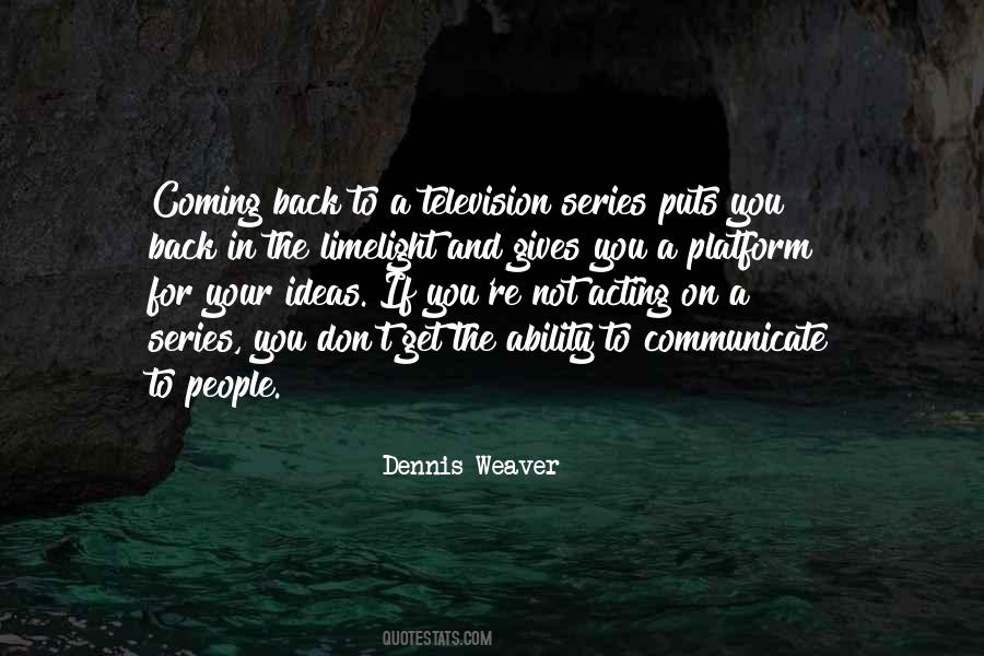 People Coming Back Quotes #1583804