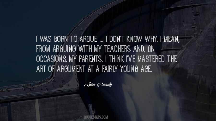 Quotes About Arguing With Parents #854675