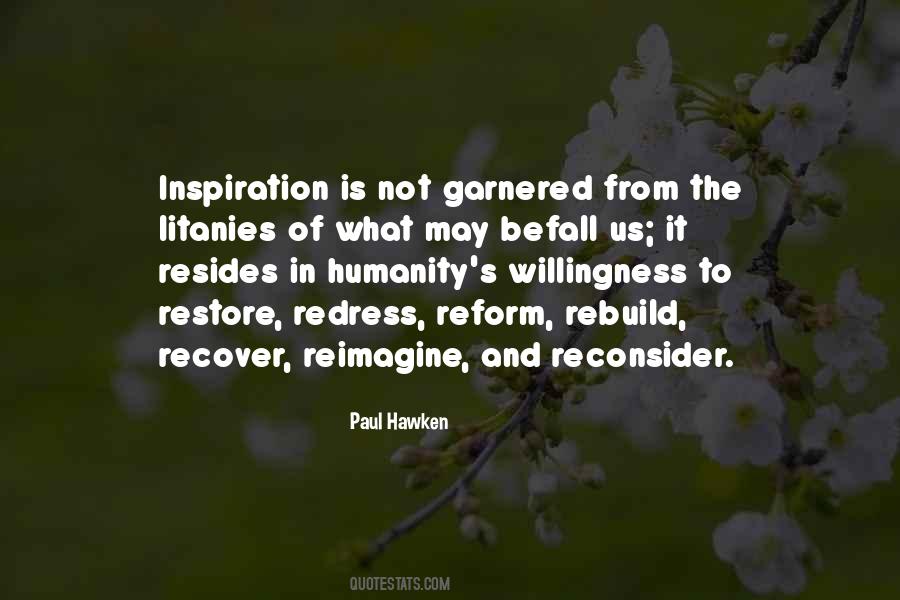 Restore Humanity Quotes #1252314