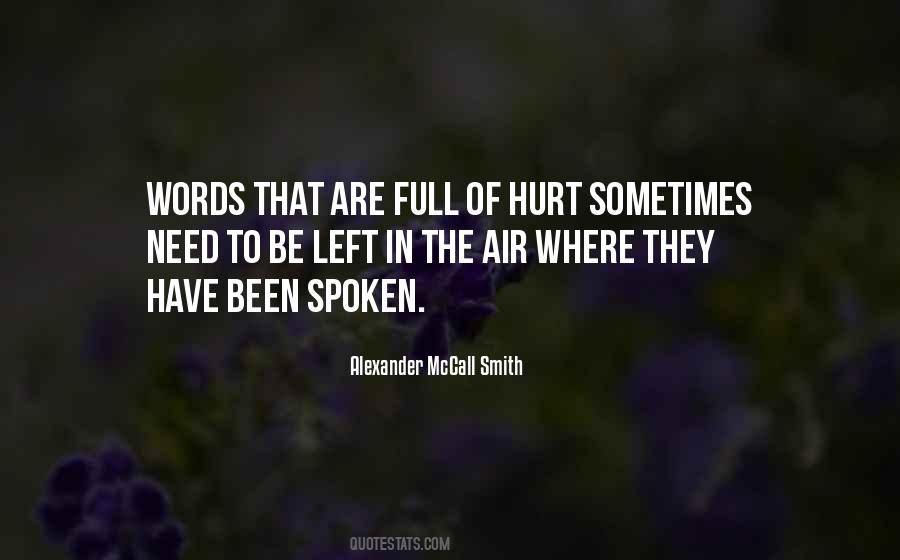 Quotes About Words That Hurt #317543