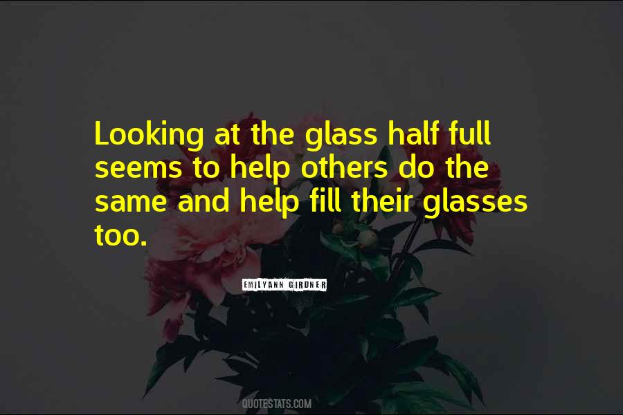 Glass Half Quotes #1049090