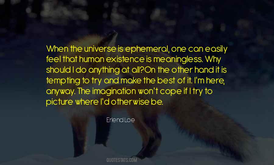 Quotes About Human Existence #1163991