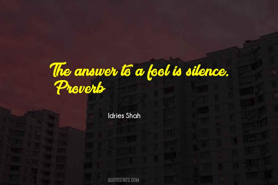 Quotes About Proverb #1020419