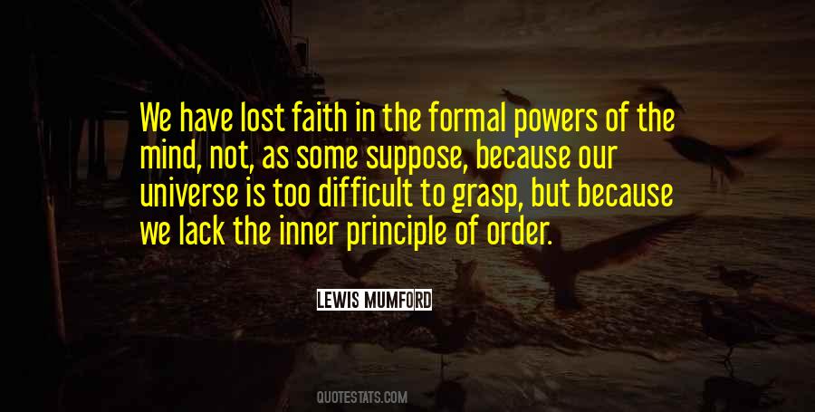 Quotes About Lost Faith #1196556