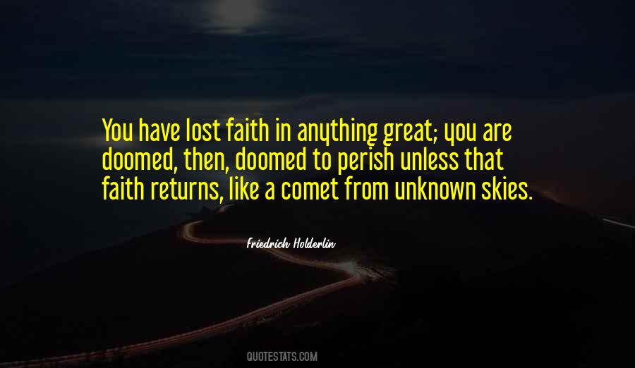 Quotes About Lost Faith #1254684