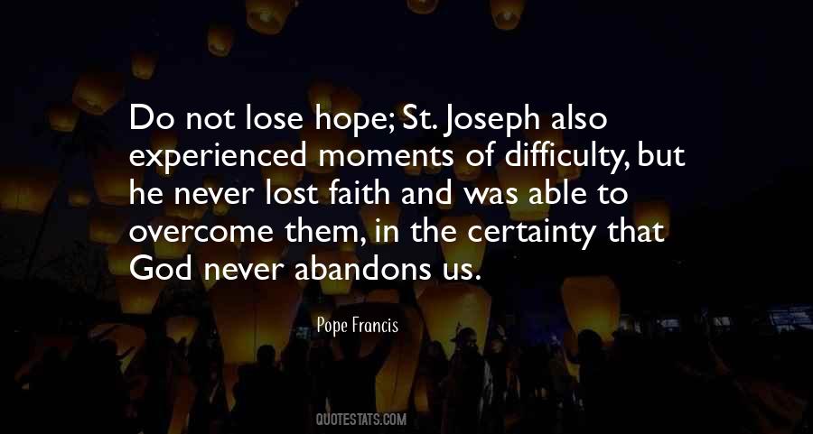 Quotes About Lost Faith #1824469