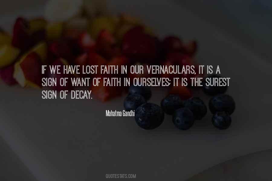 Quotes About Lost Faith #329749