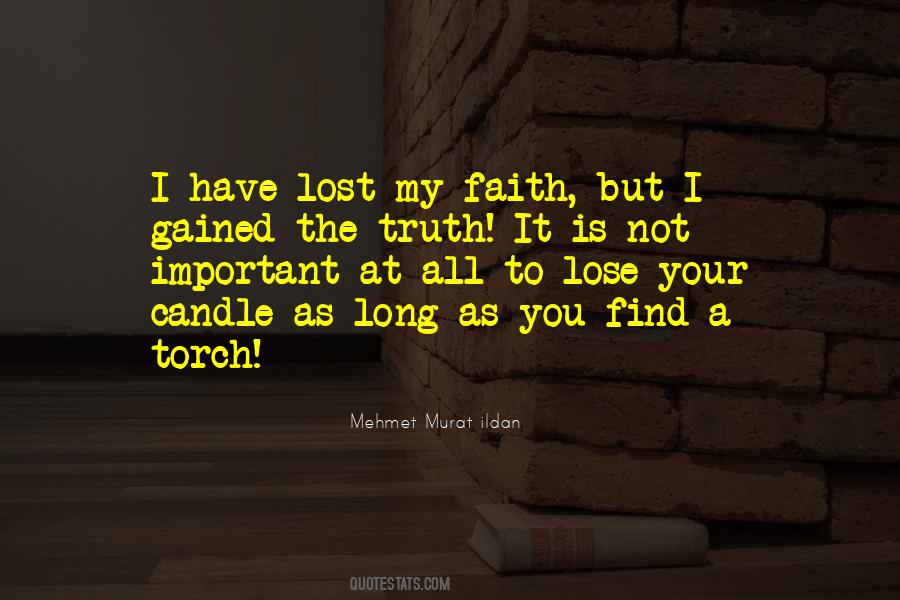 Quotes About Lost Faith #395954