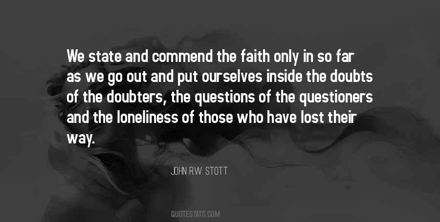 Quotes About Lost Faith #53303