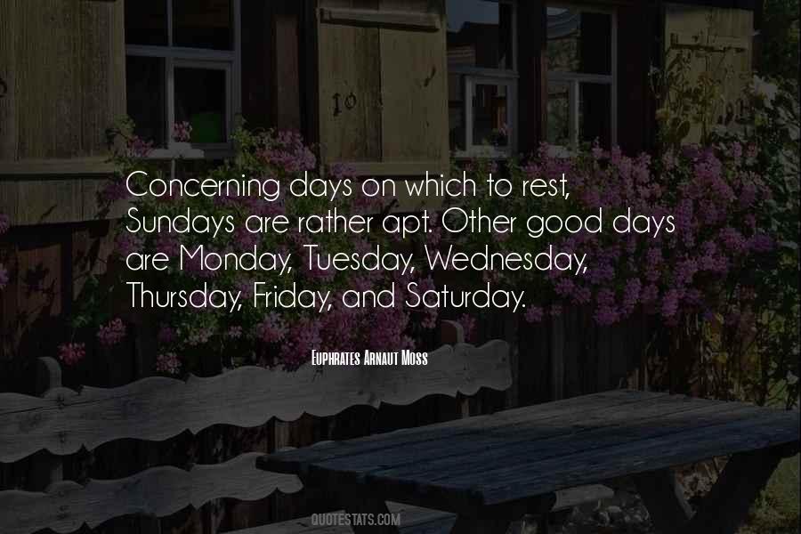Quotes About Thursday And Friday #2002