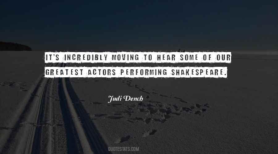 Quotes About Performing Shakespeare #983270