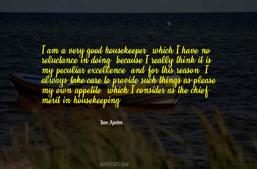 Quotes About Housekeeping #1527329