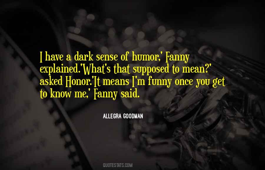 Quotes About Dark Humor #320270
