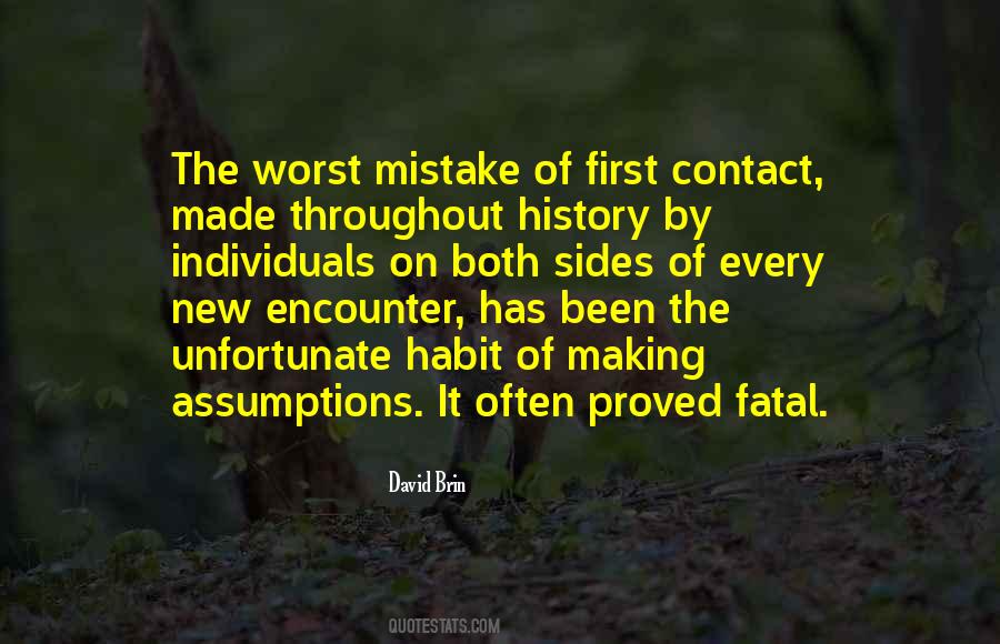 Quotes About First Contact #320648