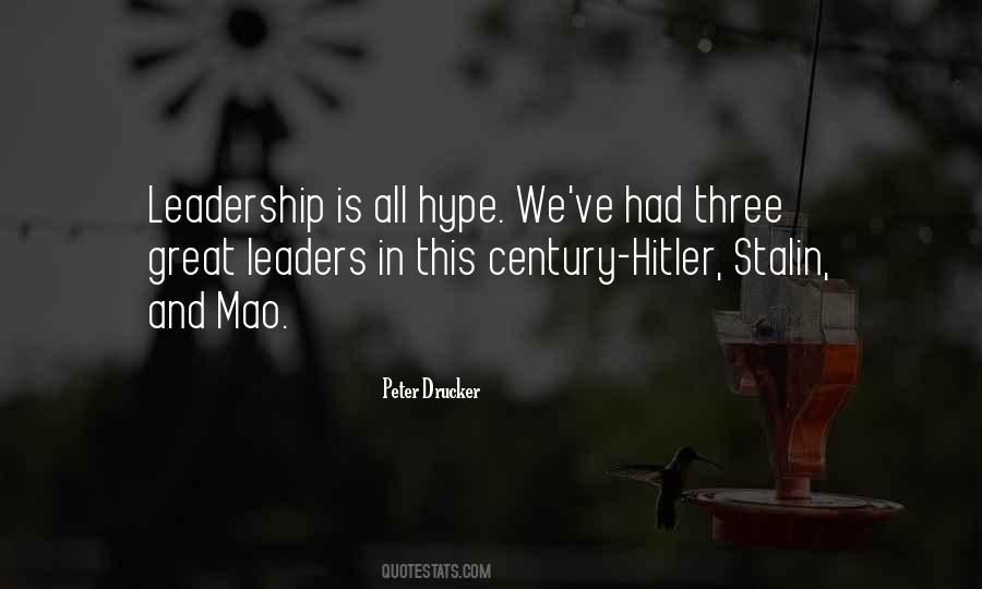 Quotes About Hitler's Leadership #1691437