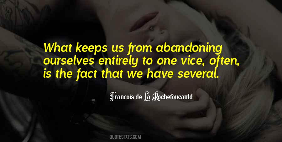 Quotes About Abandoning #974309