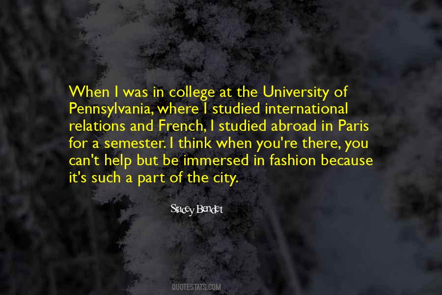 Quotes About Semester Abroad #373383