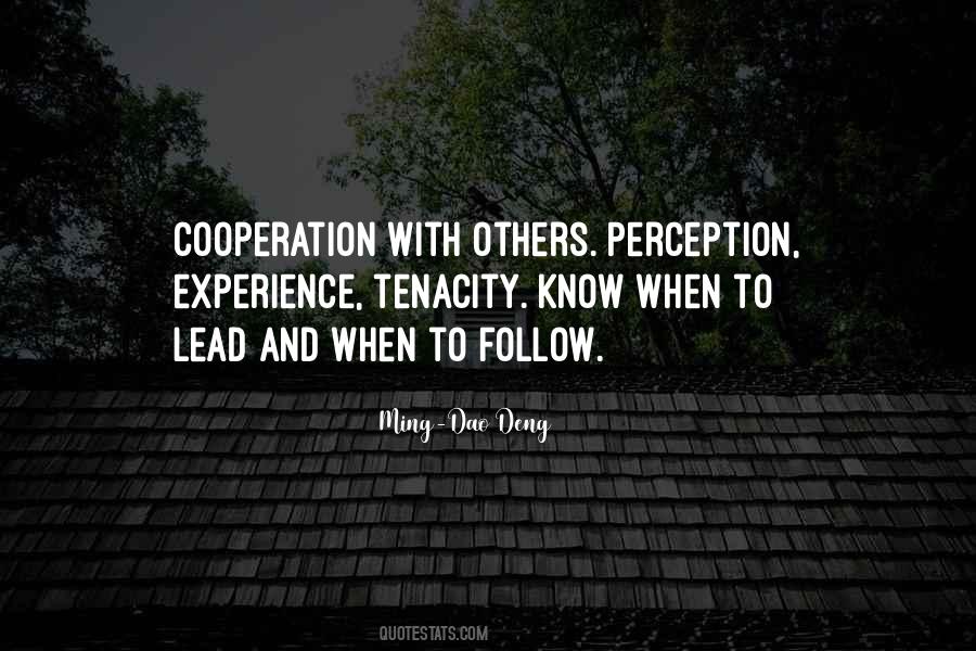 Quotes About Cooperation #933512