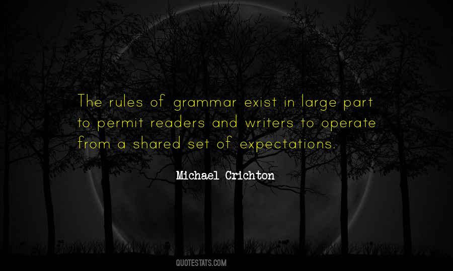 Rules Of Grammar Quotes #1266108