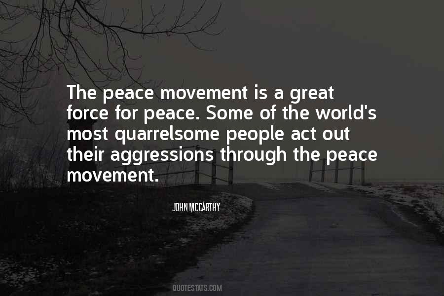 Peace Movement Quotes #1654530