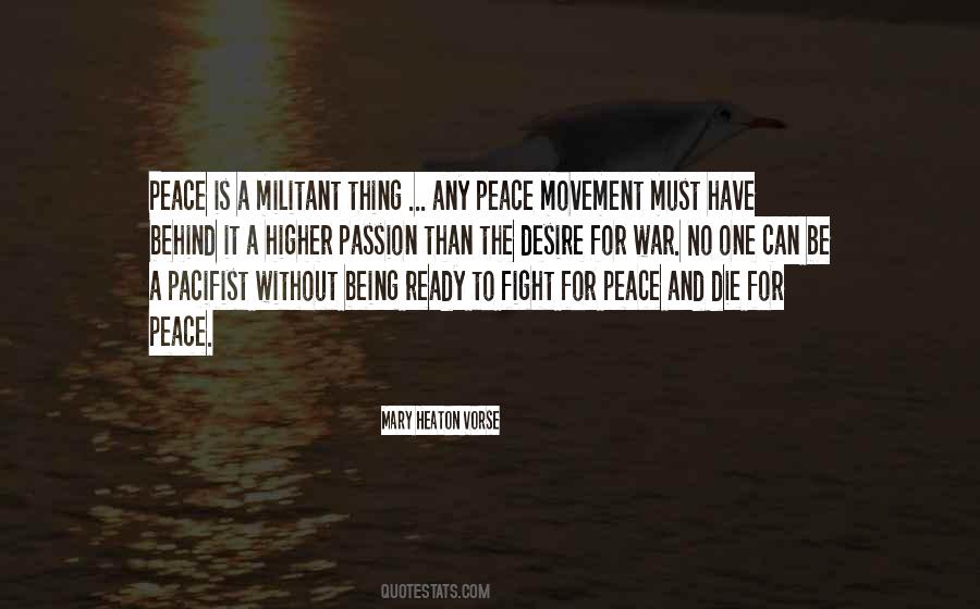Peace Movement Quotes #735566
