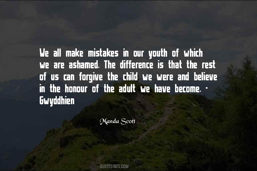 Quotes About The Mistakes Of Youth #160919