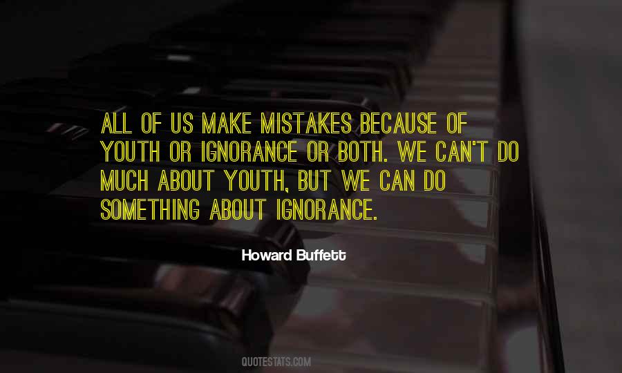 Quotes About The Mistakes Of Youth #1715972