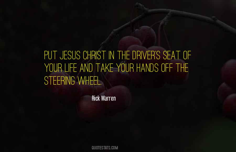 Jesus At The Wheel Quotes #1736764