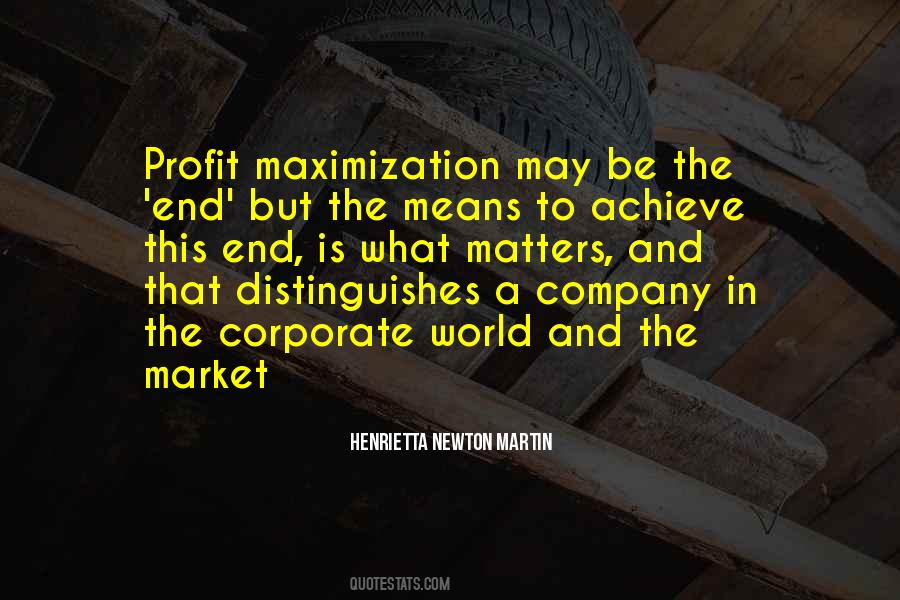 Quotes About Profit Maximization #1767440