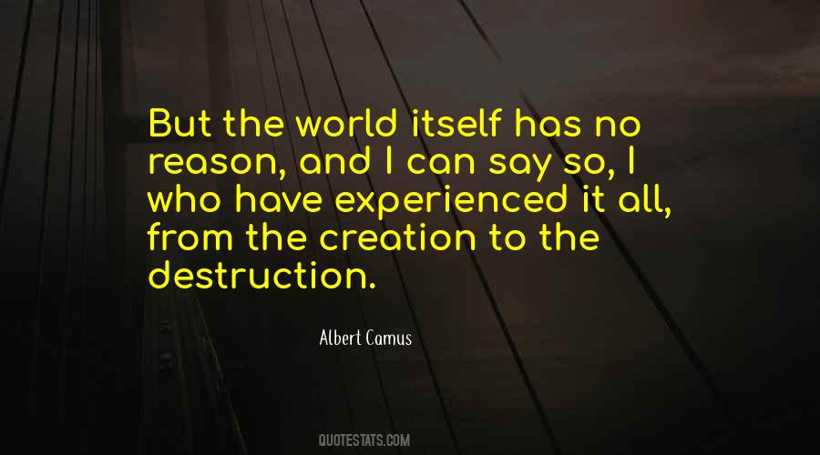 Quotes About Creation And Destruction #199401