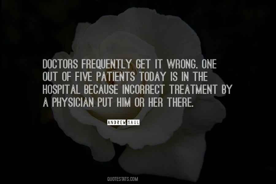 Quotes About Doctors And Patients #170809