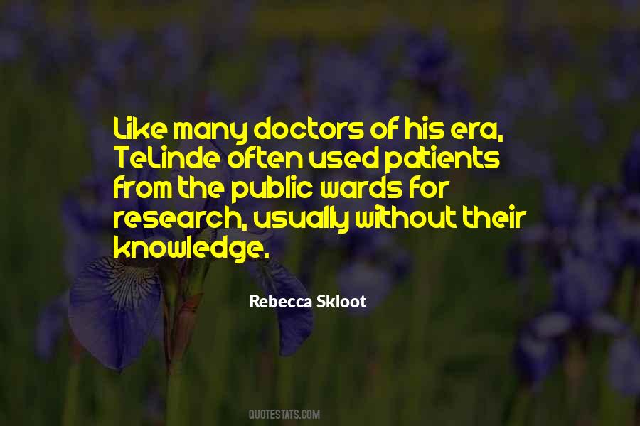 Quotes About Doctors And Patients #1878488