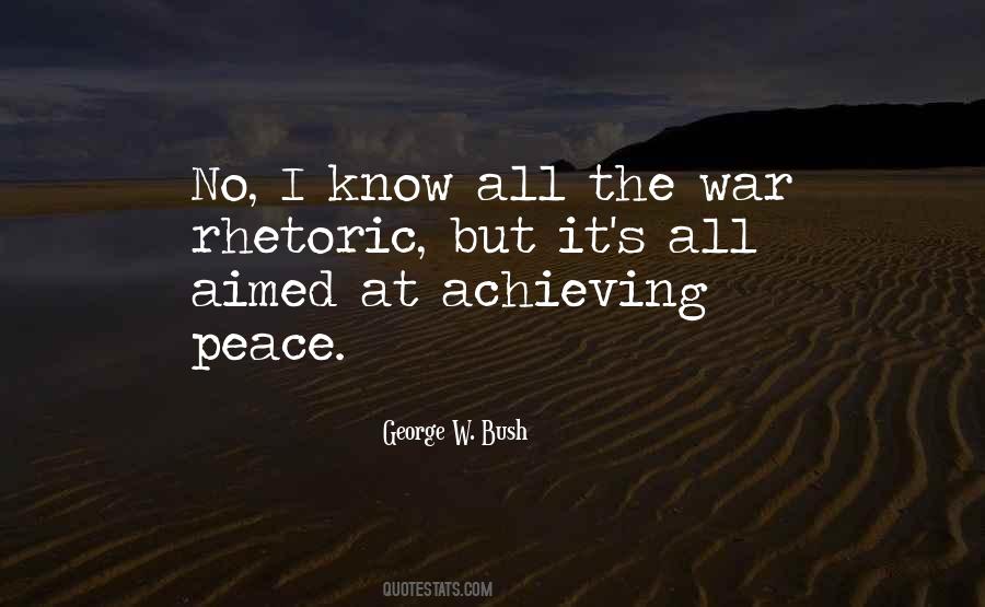 Quotes About Achieving Peace #620241