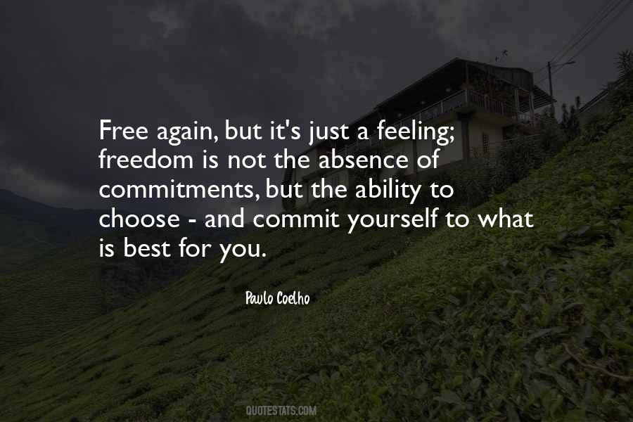 Feeling Of Freedom Quotes #128016