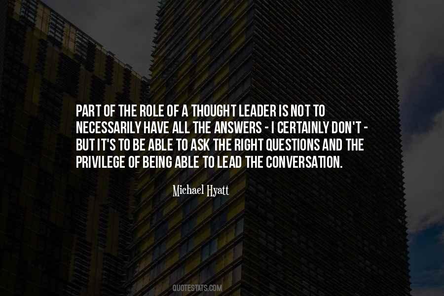 Thought Leader Quotes #1840143