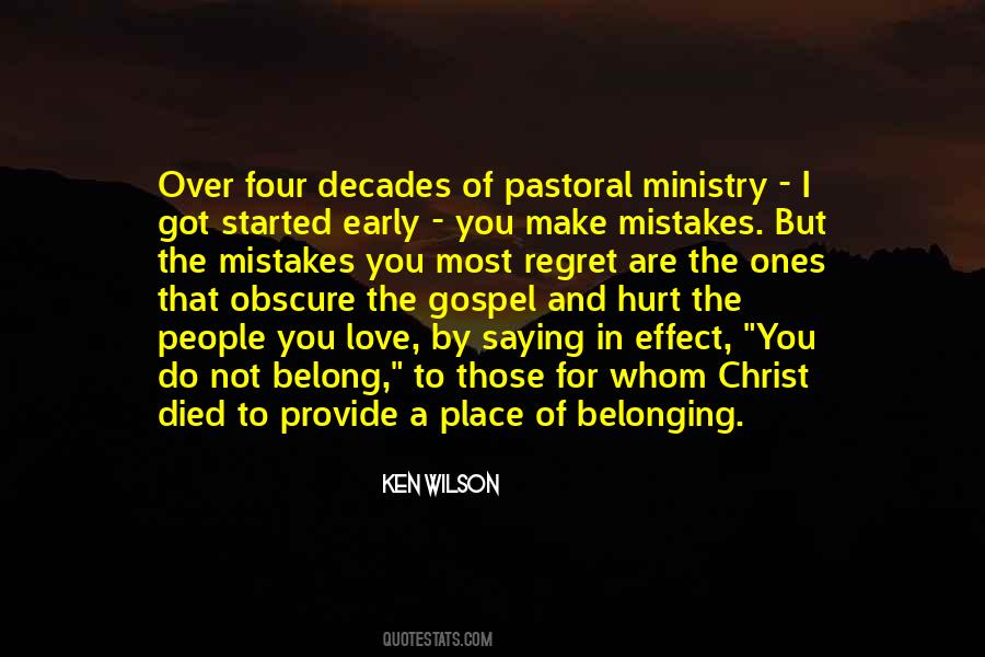 Quotes About Pastoral Ministry #1585072