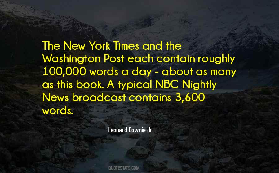 Quotes About Broadcast News #1268954