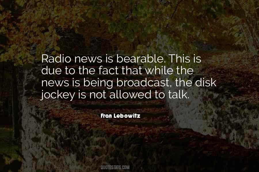 Quotes About Broadcast News #601501