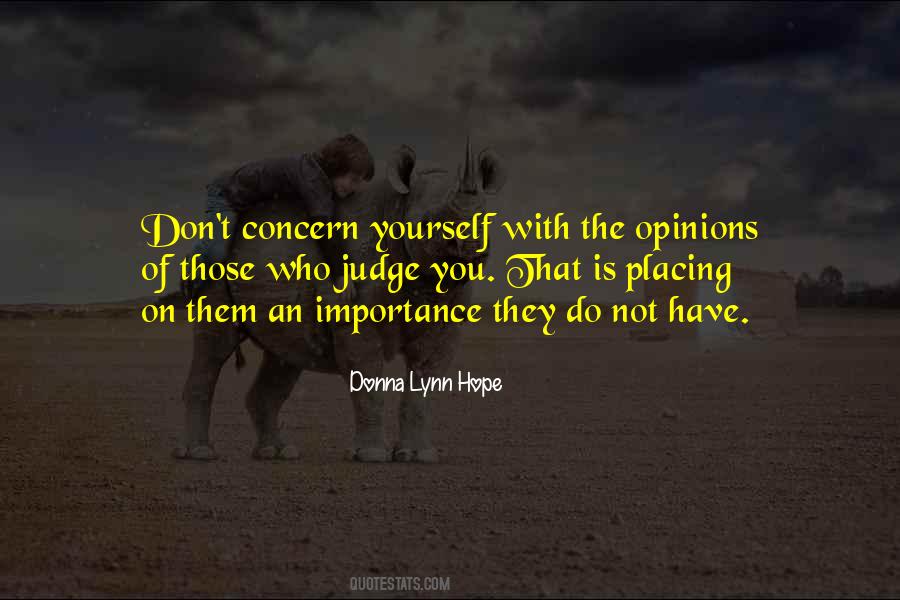 Judging Yourself Quotes #1339417