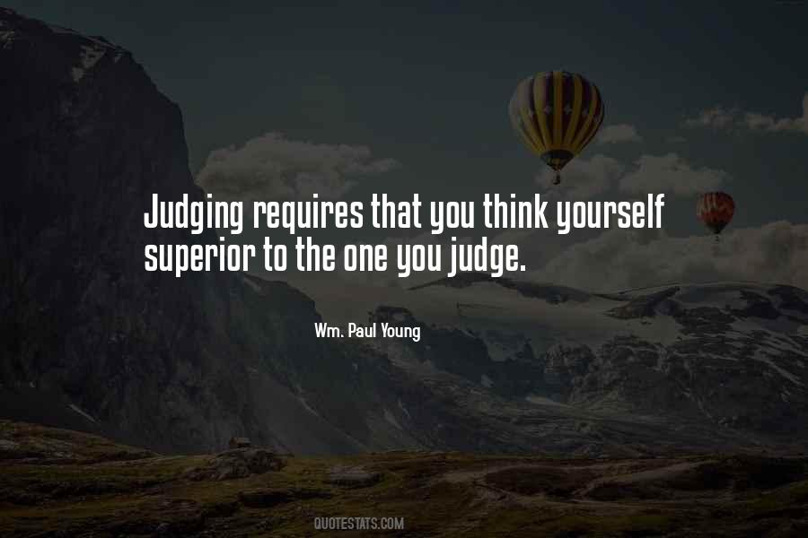 Judging Yourself Quotes #1654754